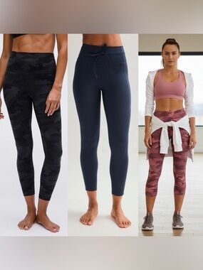 BUNDLE OF 3 DESIGNER LEGGINGS!  BNWT-EUC! Lululemon and Girlfriend Collective!